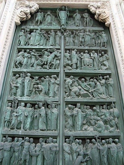 Photo:  Duomo door,Milan, Italy